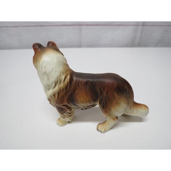 Vintage Collie Sheltie Dogs Figurines Set of 3 Miniature Japan Bone China - Picture 10 of 12